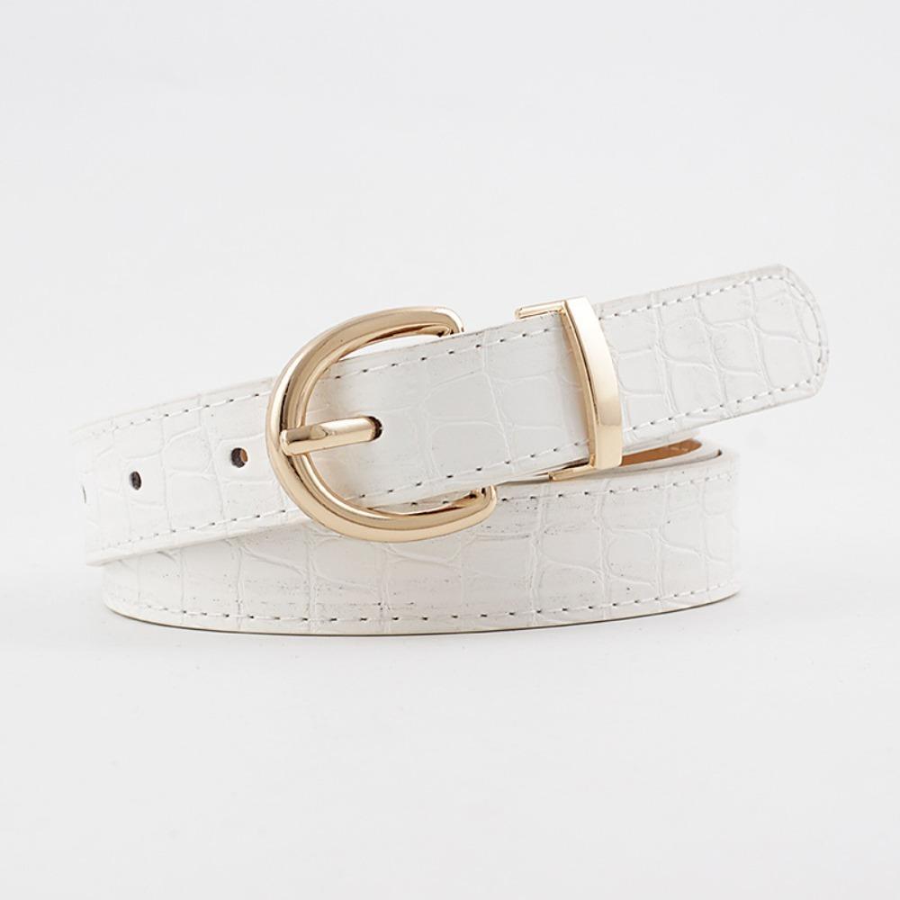 PU Leather Women's Belt Luxury Jeans Pants Belt Simple Y2k Waist Belt  Spicy Girls