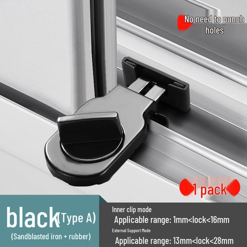 Push-Pull Sliding Window & Door Lock with Child Protection Limiter
