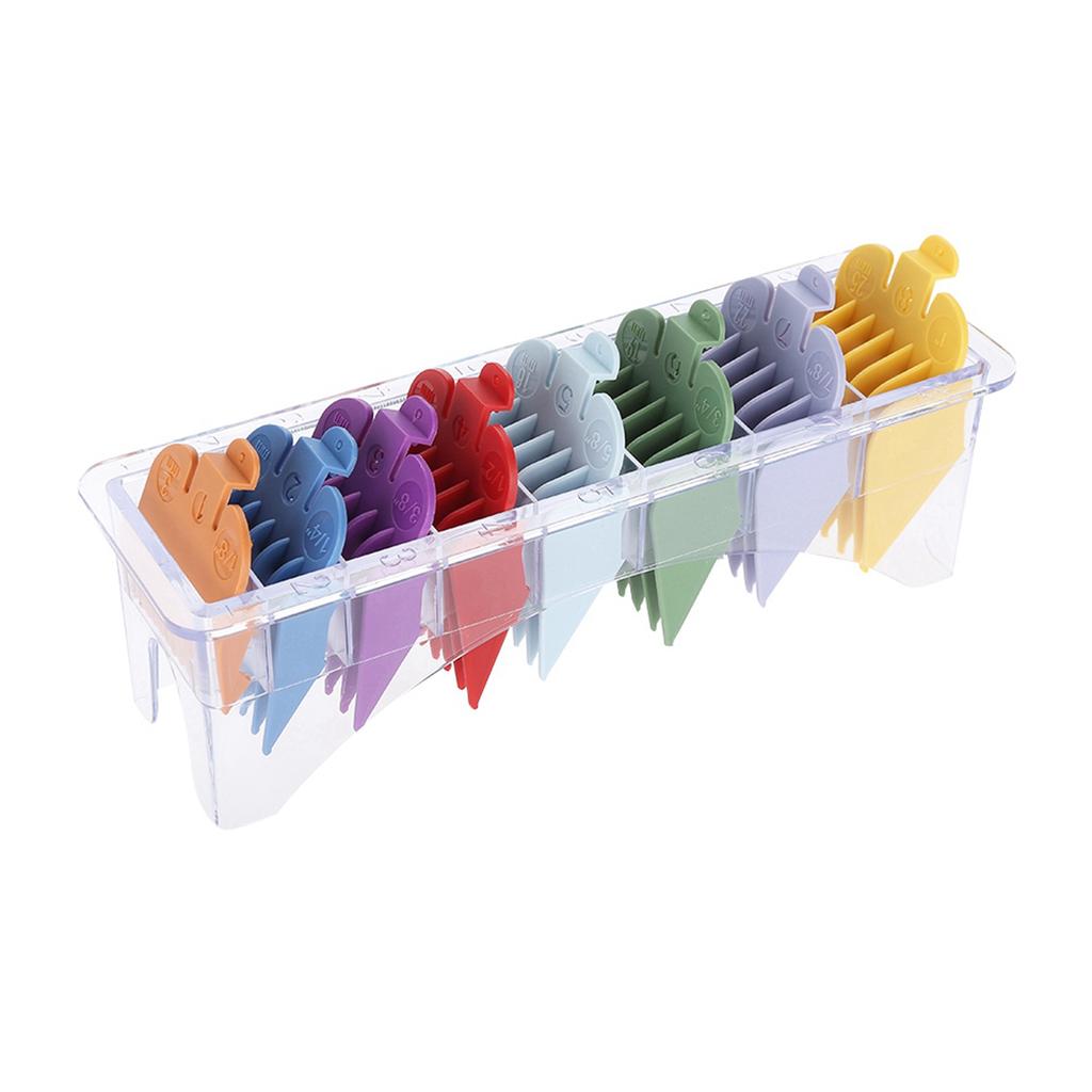 8 Sizes Guide Comb Set Rainbow Color Clipper Spare Parts Haircut Accessories