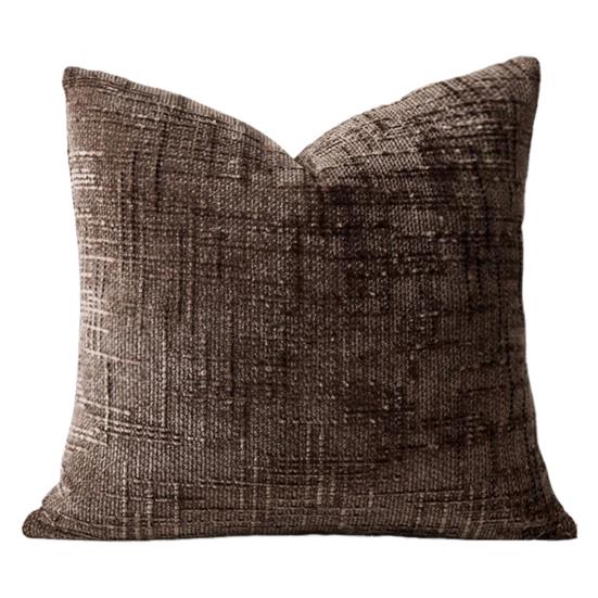 Textured Pillow Cover 18" x 18" Solid Color Throw Pillow Cover Decorative Pillow Case with Hidden Zipper for Couch Sofa Car Travel