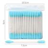 100-Pack Double-Ended Cotton Swabs: Colored, Disposable, Multi-Functional Beauty & Cleaning Tools