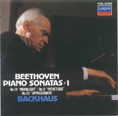 CD BEETHOVEN BACKHAUS  Piano Sonatas  1  No.14 Moonligh F30L20128 London Records 1987 Japan Classical Used