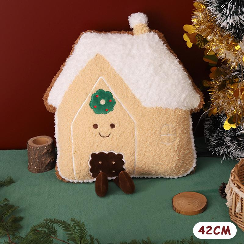 20/30/40/42/45/48Cm Colorful Christmas Decorations Plush Pillows Gingerbread Man Figurines Christmas Gifts