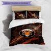 Set Lenzuola Stampato Hull City Football 3 Pezzi, Comodo Set Copripiumino per Camera da Letto Amico della Pelle
