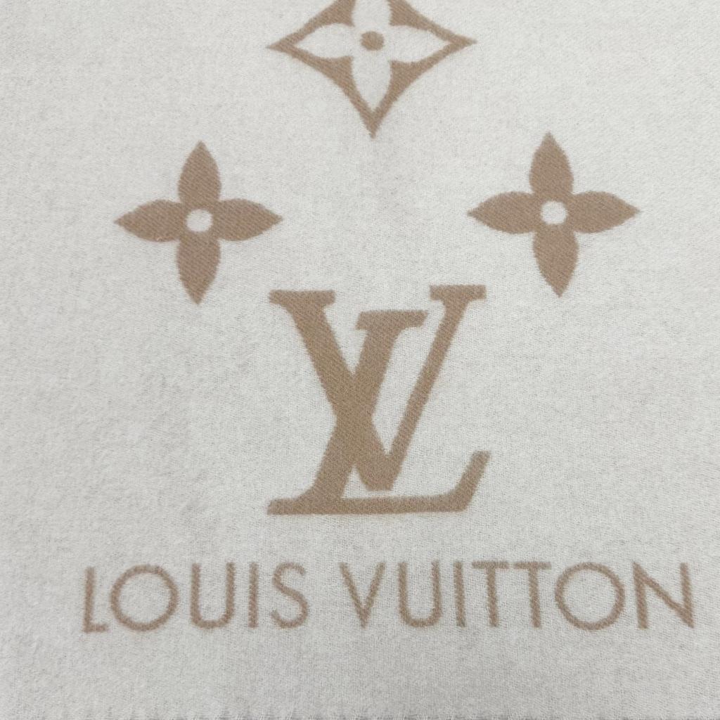 Great LOUIS VUITTON Scarf muffler reykjavik cashmere Women M78123 Used