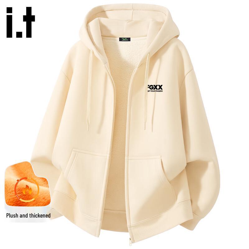 Fingercroxx Men's Winter Fleece-Lined Hooded Cardigan