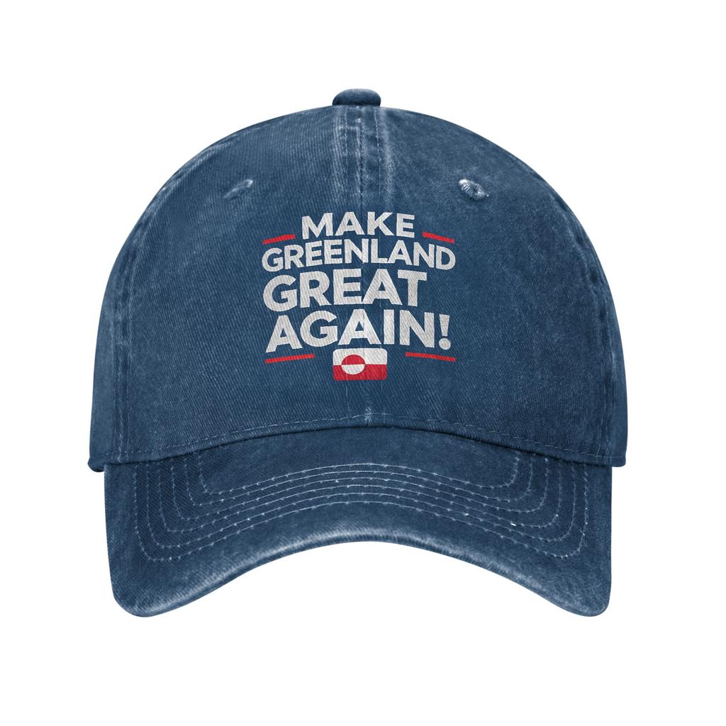 Hands Off Greenland Is Not For Sale MGGA Baseball Cap Outfit For Unisex Adjustable Trucker Hat