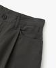 COFWI Flow Single-Pleat High-Density Cotton Pants Dark Gray