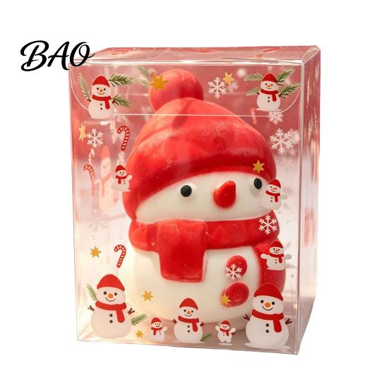 Snowman Squeezing Toy Christmas Stress Relief Toy, Soft Xmas Tree Squeeze Holiday Cat Paw Sensory Fidget Party Favors Portable