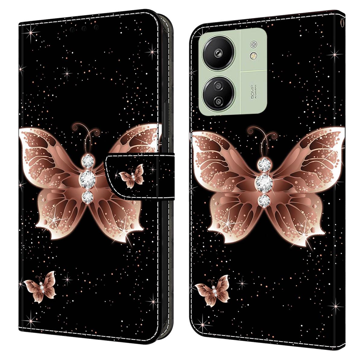 

For Xiaomi Redmi 13C 4G/13C 5G/Poco C65 4G/Poco M6 5G/13R 5G Case PU Leather Stand Wallet Cover N