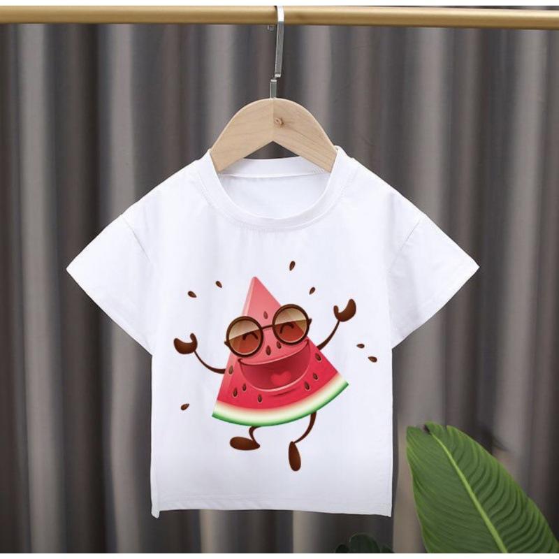Fruit Cartoon Print T-Shirt Children'S Jacket