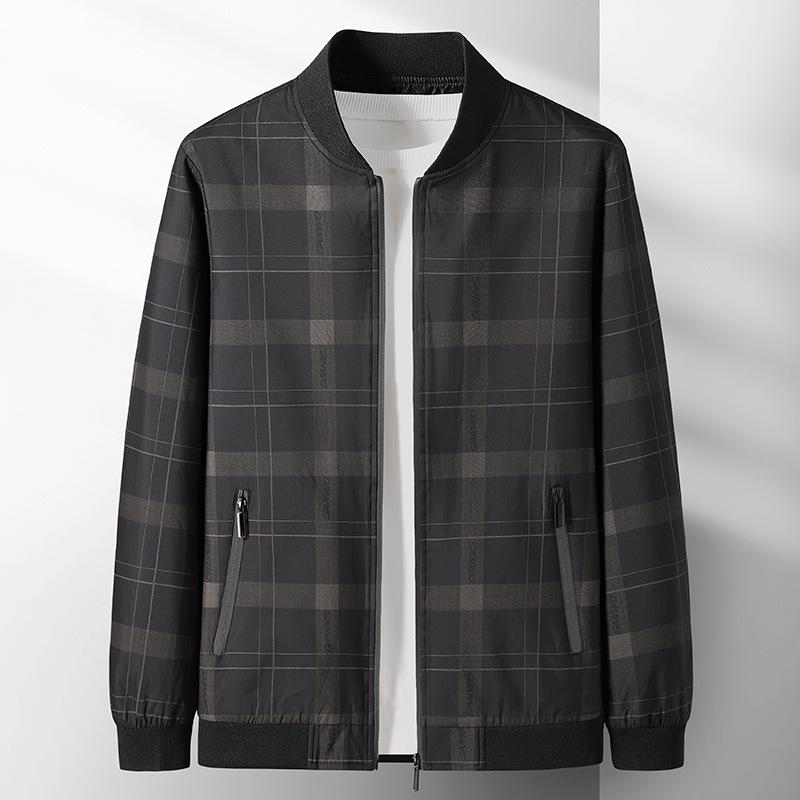 Spring and Autumn New Dad Coat Season Thin Men's Clothing In The Elderly Men's Jacket Middle-aged Casual Top