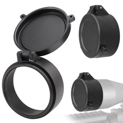 30mm-69mm Black Airsoft Hunting Rifle Scope Lens Cover Flip Up Quick Spring Protection Cap Objective Lense Lid