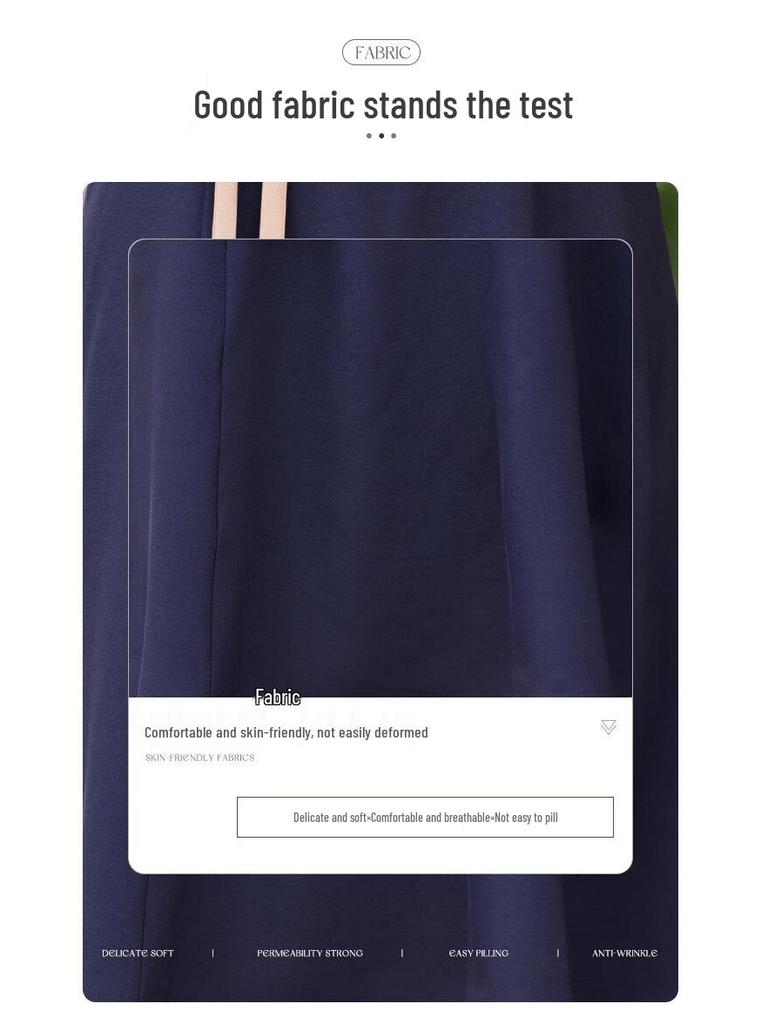 Pasite Women's Summer Color-block Lapel Shirt Dress