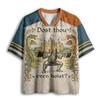 Summer Hot Selling Retro Fun Print V-neck Y2K Fashion Jersey for Adults and Children Plus Size Casual Sports T-shirt