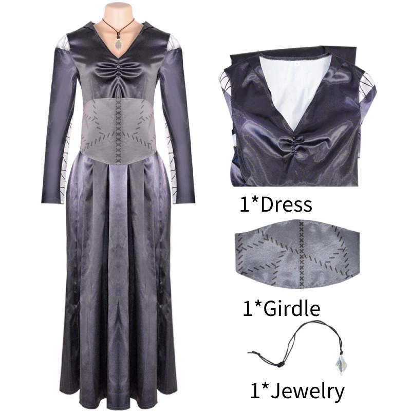 

Беллатриса Гарри Поттер Лестрейндж Кос Ретро Черная Королева Косплей Винтажный Наряд XS