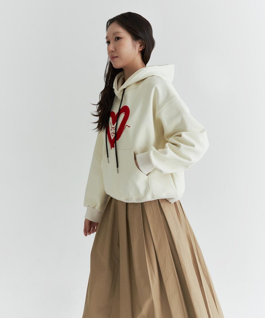 Peulleio Double Pleated Skirt _ Beige