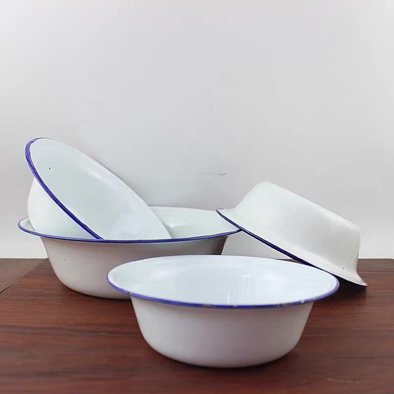 

Vintage Enamel Deep Basin Set