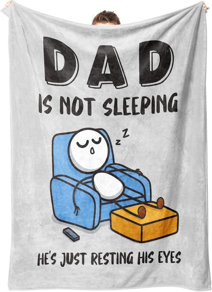 Perfekte Geschenke für Papa Decken für Vatertag Muttertag Jahrestag Geburtstag für Mama Sohn Tochter Opa Oma Tante Überwurf