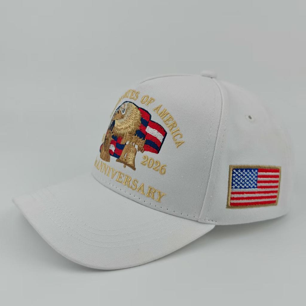 250th Anniversary Hat Baseball Cap Dad Hat Unisex Adjustable Embroidery Hat Outdoor Sun Hat