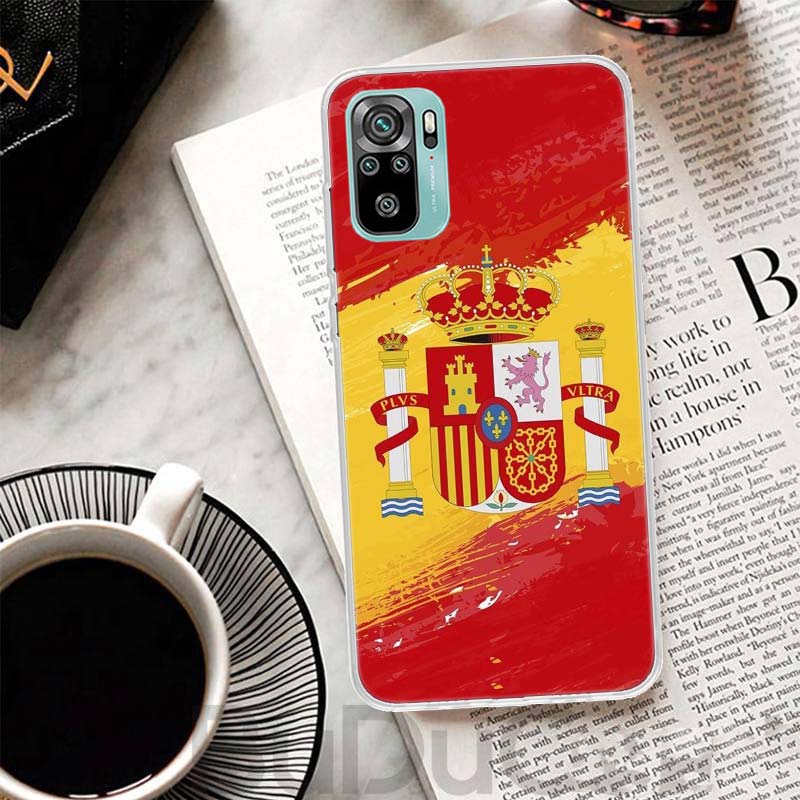 Spain Coat Of Arms Flag Cover For Xiaomi Redmi Note 14 13 12S 12 11 Pro Plus Phone Case 11S 10S 10 11E 11T 14Pro 13Pro Print Coq