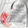 2D Flat, Thank You Gifts for Women Men, Thank You Presents for Friends Coworkers Teacher Boss, Inspirational Office Sign Acrylic Heart, Appreciation F