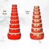 Yizhou 10-inch Solid Wood Children's Red Dragon Drum Set