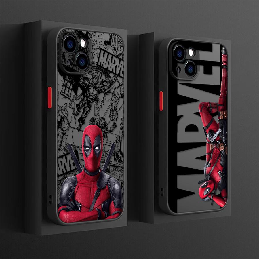 Marvel Deadpool Case for iPhone 17 Pro Max 14 16 Plus XS XR 11 7 8 SE 13 Mini 15 12 Air 17e Back Phone Cover