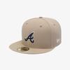 New Era Atlanta Braves Umriss Fitted Cap Kamel 15131692