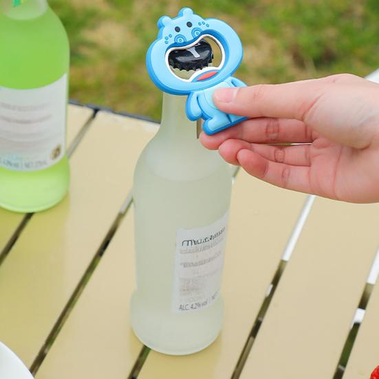 Magnetic Bottle Opener Pig Monkey Rabbit Shape Stainless Steel Opener Beer Cap Remover Fridge Decoration
