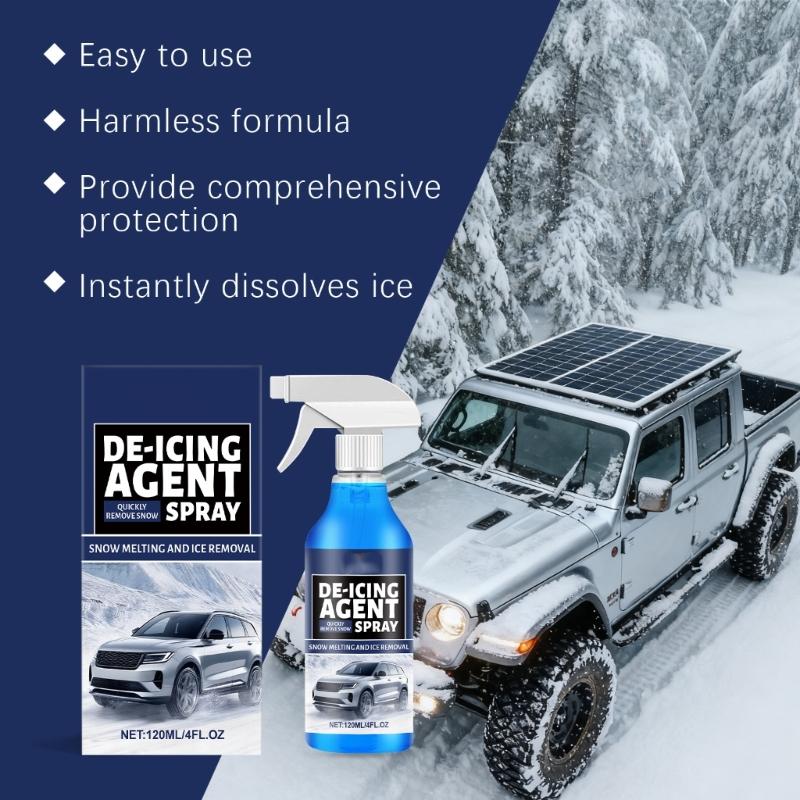120ml Snow & Ice Melting Sprayer Effortlessly Removes Ice From Automotive Glass And Refrigerator Surfaces