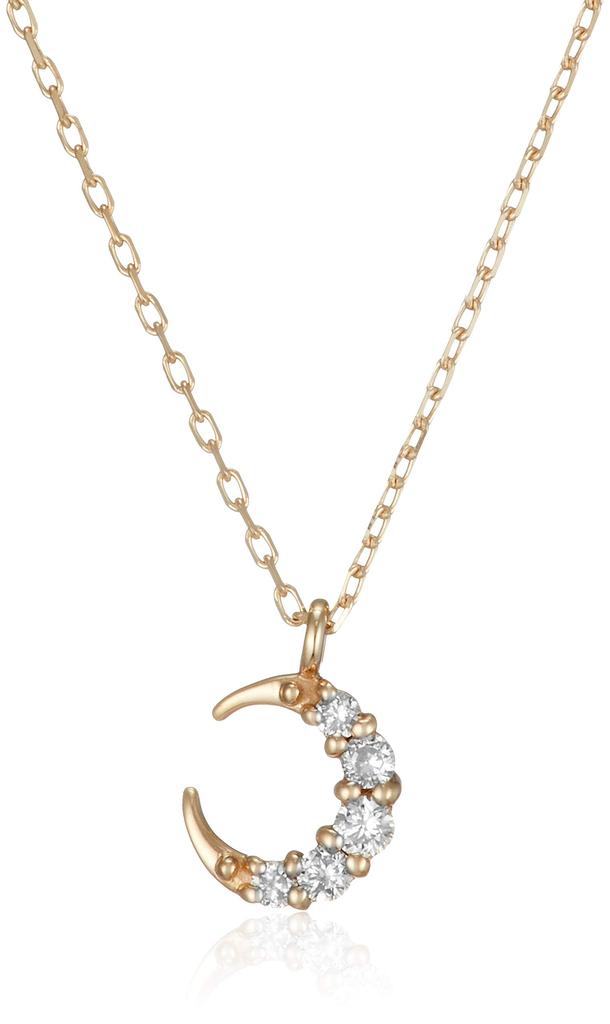 Estelle K10 Yellow Gold Diamond Moon Necklace (Web Exclusive) 0442-9438-0011-0000
