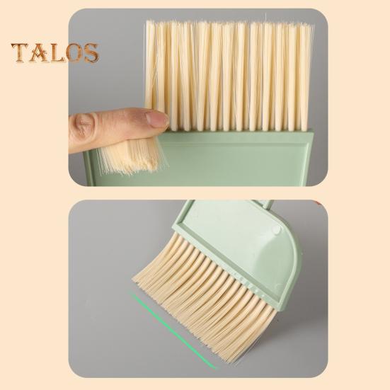 Liten kost med støvbrettsett med håndtak Myke børster Håndholdt benkeplate Mini støvkar med kost feiesett