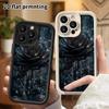 Phone Case: 2D Flat Design Suitable for iPhone 18 17 16 15 14 13 Pro Stepped Protective Case, Hollow Black Rose, Christmas and Halloween Gift