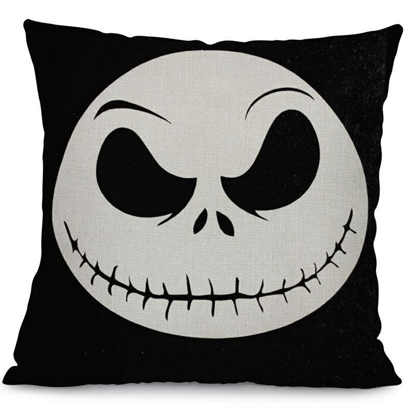 Nightmare Before Christmas Decorative Cushion Cover For Ghost Head Design Waist