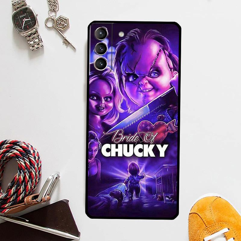 Chucky Doll Horror Movie Case For Samsung Galaxy S25 S24 Ultra S20 S21 S22 S23 Plus S9 S10 S24 FE S25 FE Cover Coque