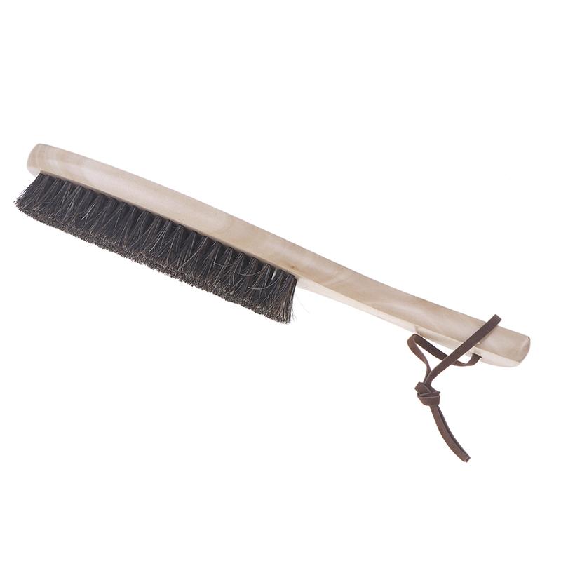 Arklio šerių šepetys Medinė rankena Valymo šepetys Minkšti arklio šeriai Skalbimo valymo šepetys Baldams Drabužiams Paltui Kostiumui Pūkams Drabužiams