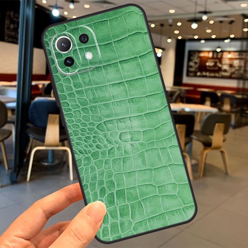 Crocodile Pattern Print Case For Xiaomi 15 14 13 Ultra 11T 12T 13T 14T Pro POCO X7 X3 X5 X6 Pro F5 F6 M6 Pro Coque