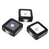 Black Pu Leatherette Bare Stone Box With Buckle Gem Rhinestone Jewelry Storage Naked Container Transparent Window Display