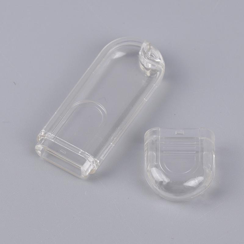 Liten plastinstrumentkapsling USB-sticka Kopplingsdosa Plast Transparent U-diskkapsling Plast U-diskhölje
