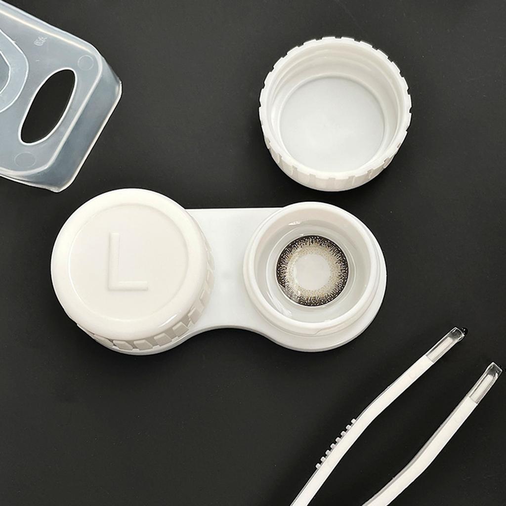 Contact Lens Double Storage Case with Leak Proof Design Separate Storage for Daily Use