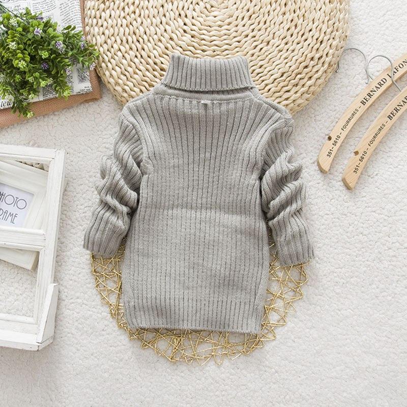 2-10 Years Turtleneck Sweater Knitted Pullover