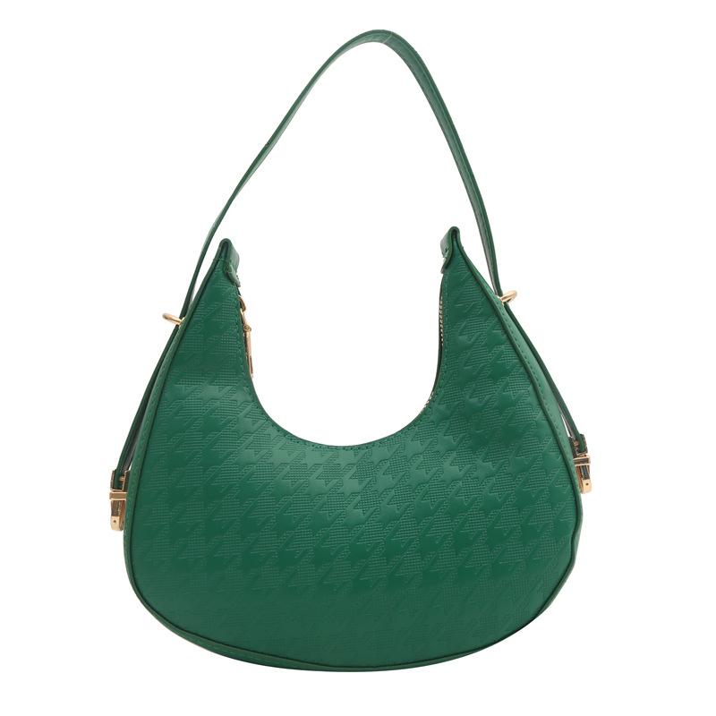 

Ретро повсякденна сумка під пахви жіноча 2024 нова весна іноземний стиль модна текстура кам яний візерунок портативна сумка для пельменів зелений