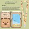 Capybara Cartoon ID & Card Holder Lanyard for Campus, Bus, Subway, and Badge
