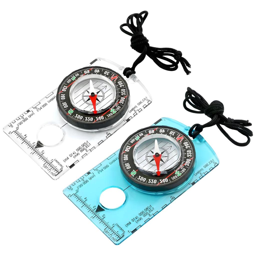 Set of 2 compass, perfect for mountain climbing and camping,