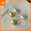 925 Sterling Silver Vintage Gold Ball Earrings For Women Trendy Earring Jewelry Prevent Allergy Party Accessories Gift