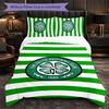 Celtic FC 3 Piece Bedding Set Soft Duvet Cover Set with Pillowcases Printed Bedroom Decor Set for Home
