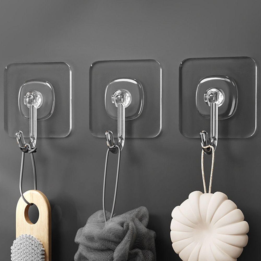 

5/10 шт прозрачные крючки самоклеящиеся вешалки для хранения многофункциональные вешалки для шляп 5pcs