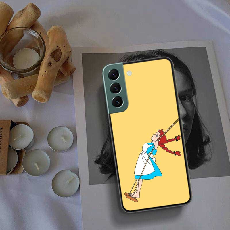 A-Anne of Green Gables Anne Shirley Phone Case For Samsung S25 Edge S24 FE Galaxy S22 Ultra S21 Plus S20 S23 S10 Plus Cover Sili