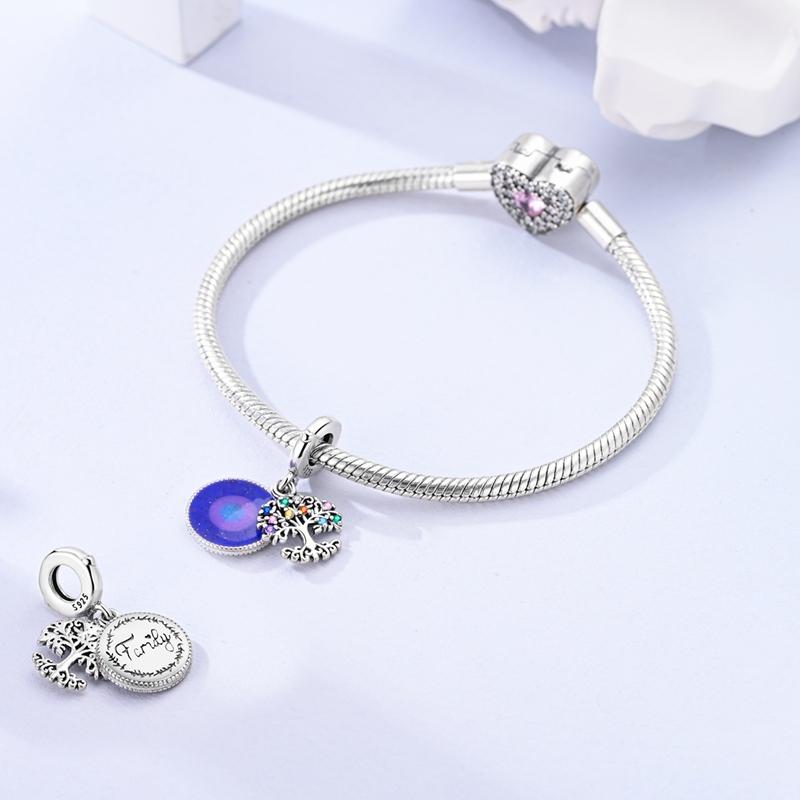 Classic Copper Metal Family Tree of Life Pendant Bead Component Charm Bead Components Bead Components Jewellery Compatible With Authentic Original